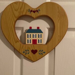 Heart-shaped Wooden Wall Decor